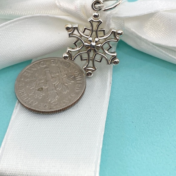 Vintage Tiffany & Co snowflake charm 925 silver box - Picture 3 of 3